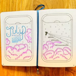 June Bullet Journal Spread Cover