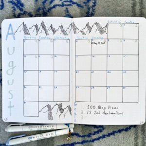 Monthly Log for August 2020