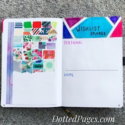 Bullet Journal Vol.4 Washi & Wishlist