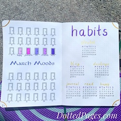 March 2021 Mood & Habit Trackers